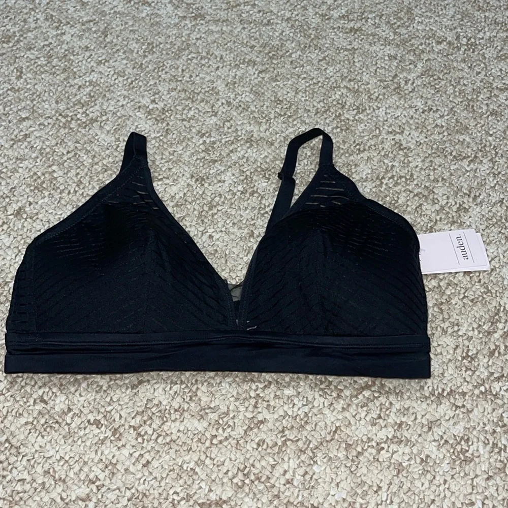 NWT Black Auden Bra Size L Without Underwire - Picture 1 of 6